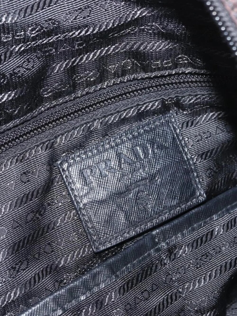 PRADA Camouflage Tote Bag Nylon Khaki Auth gh1628 - Picture 11 of 16